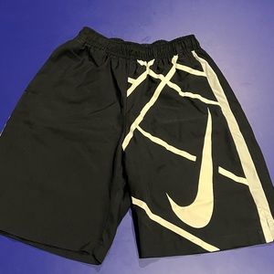 Boys Nike Dri-Fit Tennis Shorts, Medium, Black w/ White trim